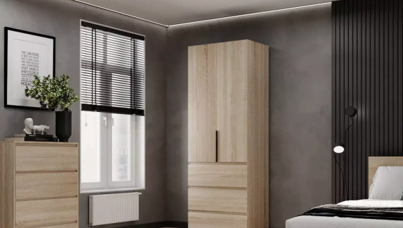 Шкаф в спальню двухдверный с ящиками Art In Head Light 80 см 3