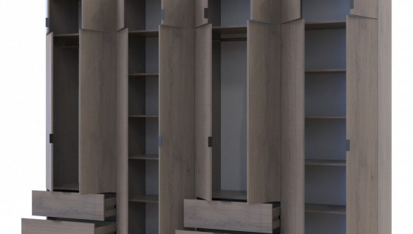 Шафа для одягу Дорос Лукас канноло 8 дверна 320 см 2