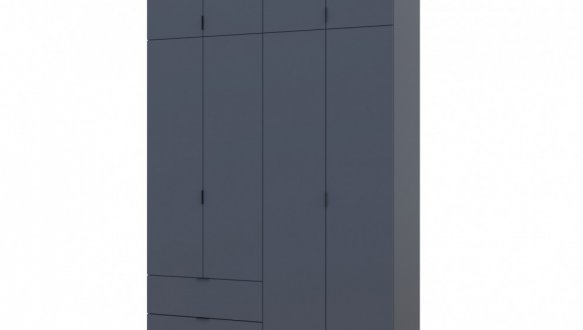 Шкаф Дорос Лукас графит 4 дверная с 2-мя ящиками 180 см 0