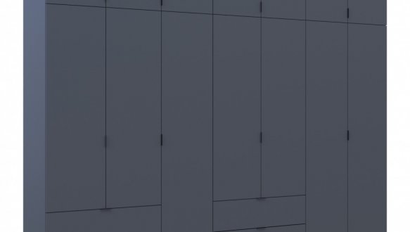Шкаф для одежды Дорос Лукас графит 7 дверный 315 см 5