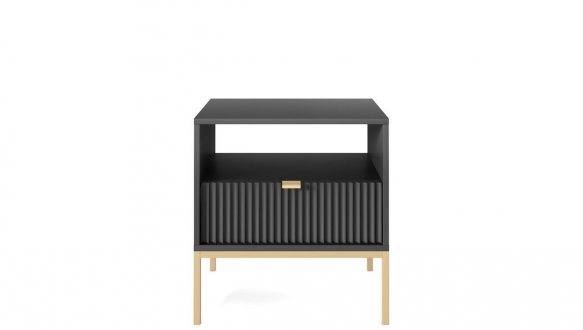 Модульна вітальня Чорний/Золоті ніжки Nova 9