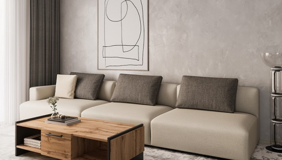 Столик журнальный 1S дуб вотан AMINO