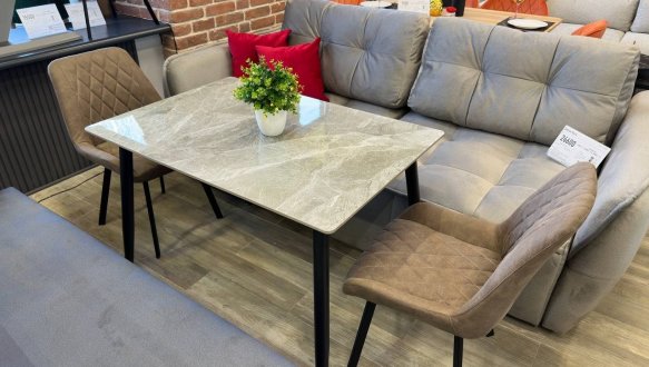 Стіл Rikard 120 Snow Stone Glossy 12