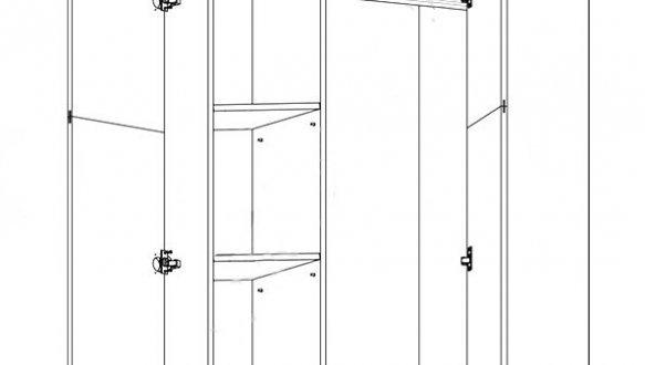Шкаф угловой SZFN2D ACADEMICA 2