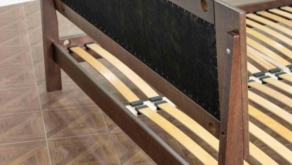 Ліжко двоспальне дерев'яне Дрімка Орфей Бук 28