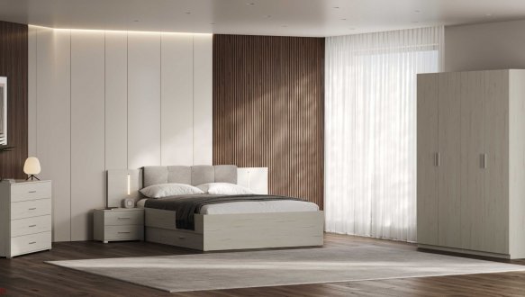 Кровать 1.6х2.0 мягкая спинка с ящиками без каркаса Эмма 2