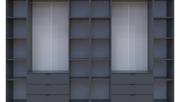 Шкаф Дорос Гелар графит 8 дверной 310 см 2