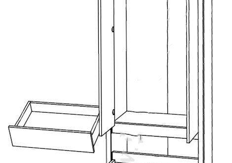 Шафа SZF 4D1S/70 VMV Holding Нортон 1 дверна дуб сонома 66 см 3