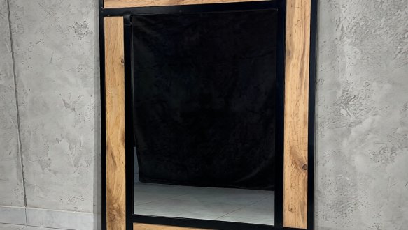 Дзеркало LOFT Дуб Сонома / Чорний мат MebliRoMax