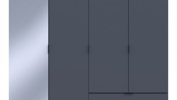 Шкаф для одежды Дорос Гелар графит 3-х дверный/Зеркало 155 см 3