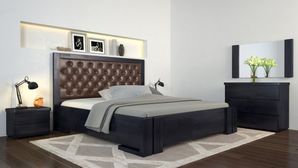 Кровать деревянная ArborDrev Амбер Сосна / Бук 4