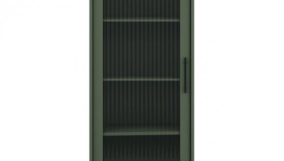 Витрина REG1W Лаундж Зеленый димчастый / Черный