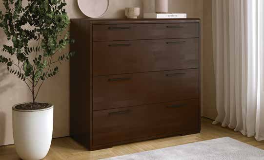 Комод деревянный DrevKO Нордон з 4 выдвижными ящиками