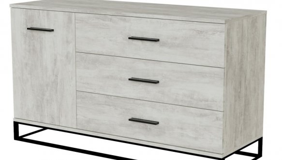 Комод на 3 ящика и одну дверь 1200 Art in Head Ascet / Аскет 6