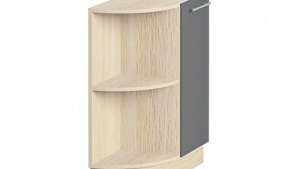 Тумба нижня Н30.82.1Д кут. напіввідкрита Хай-тек кольоровий друк