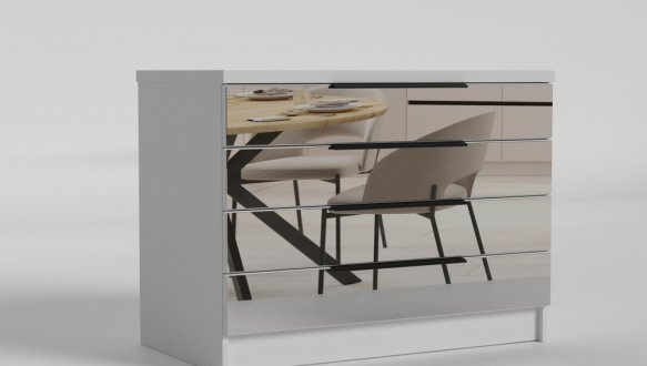 Комод зеркальный 1000 Нуар MatroLuxe