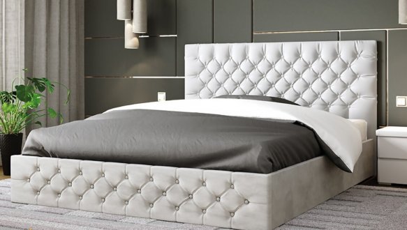 Ліжко м'яке з натурального дерева ArborDrev Каліфорнія Сосна 2