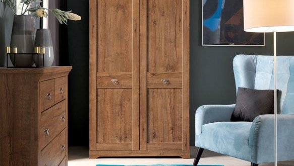 Шкаф SZF2D BRW Poland Patras 2 дверный дуб апрель 103 см 4