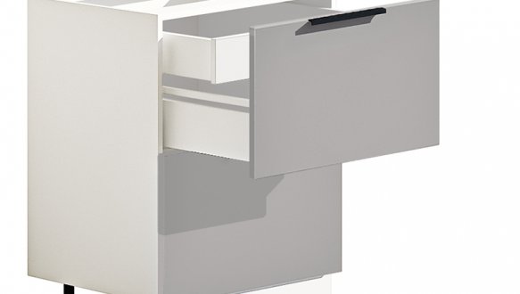 Тумба нижня Н60.82.2Я+1Я внутр. Лофт глянець