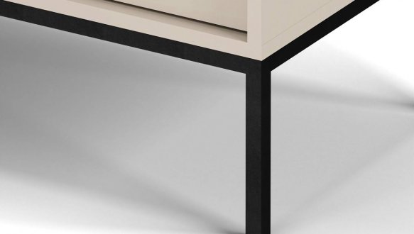 Комод Моно / Mono MKS154 Бежевий/чорні ніжки 4