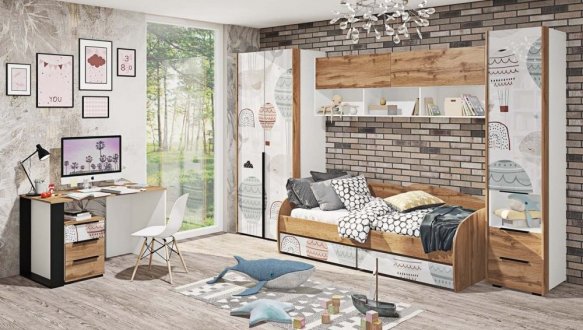 Шкаф 2Д.972 Фотопечать Оксфорд 0