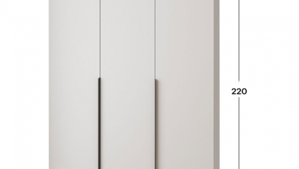 Шкаф Mebelstar Оскар трехдверный с ящиками Белый снег 150 см 0