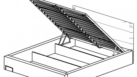 Кровать LOZ/160 с подъемным механизмом Мерс 2
