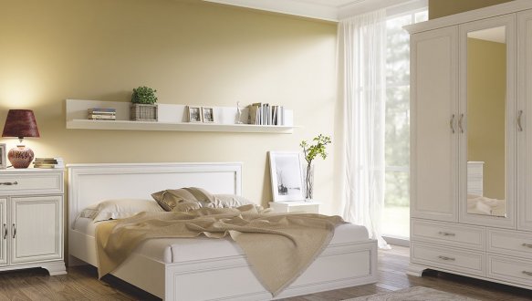 Спальня Tiffany/Тиффани Mebelbos №1 с шкафом 3D4S и комодом 2D1S