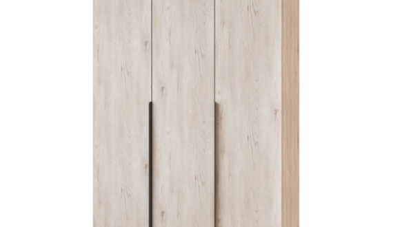 Шкаф Mebelstar Оскар трехдверный с ящиками Аляска серый 120 см 4