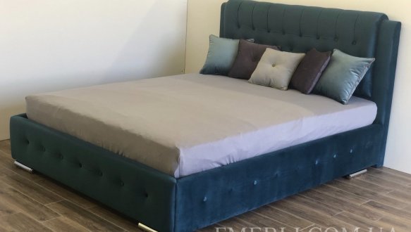 Кровать мягкая двуспальная Городок меблі Беатрис без подьемного механизма