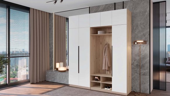 Комплект в прихожую 4Д / 4Д гачки Лайн Элегант Д