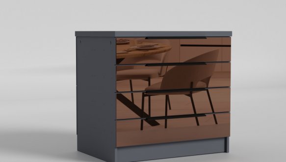 Комод зеркальный 800 Нуар MatroLuxe