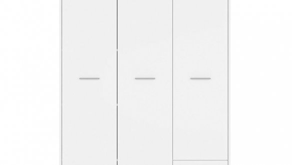 Шафа SZF3D2S BRW Poland Nepo Plus 3 дверна білий 120 см