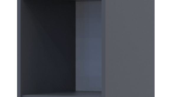 Этажерка к шкафам Дорос Гелар графит 38,2 см