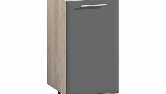 Тумба нижняя Н40.82.1Д Хай-Тек глянец перламутр