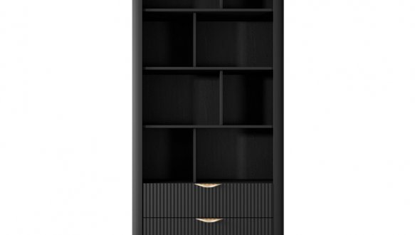 Стеллаж 2S Черный/Золотые ножки Lante