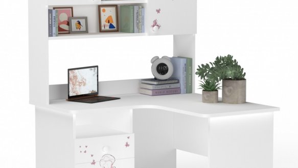 Стол угловой с надстройкой 2