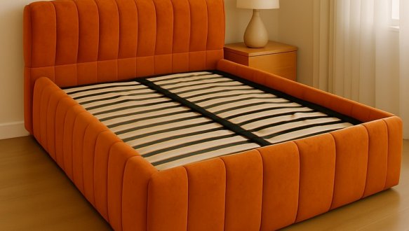 Ліжко м'яке Городок меблі Браун без підйомного механізму 2