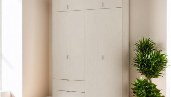 Шкаф Дорос Лукас кашемир 4 дверная с 2-мя ящиками 180 см 4