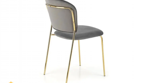 Стул K-499 серый/золотой 3