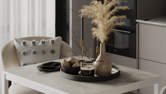 Обеденный стол Brevity Loft mini Ателье светлый/Белый металл 0