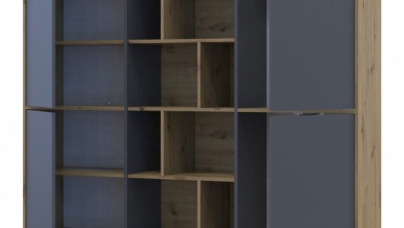 Шкаф Дорос Морган дуб сонома/графит 3 дверная 180 см 2