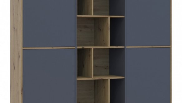 Шкаф Дорос Морган дуб сонома/графит 3 дверная 180 см 3