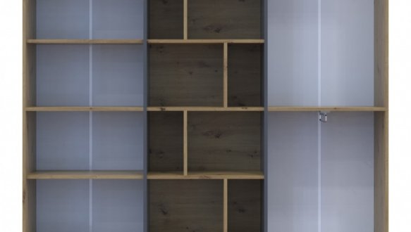 Шкаф Дорос Морган дуб сонома/графит 3 дверная 180 см 4