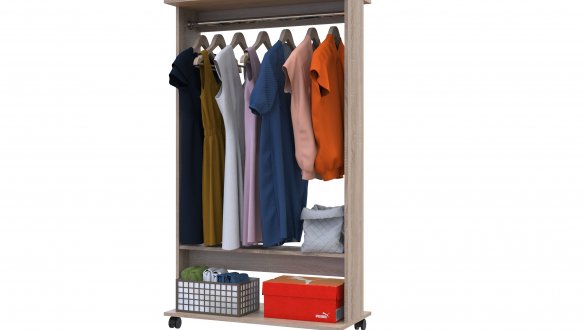 Гардеробная стойка Д2 дуб сонома