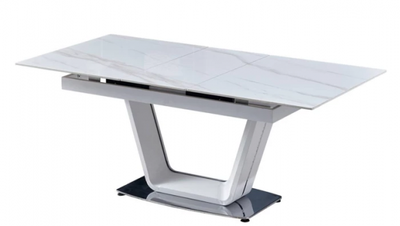 Стіл Ludwig (140-180 см) White (+beige) Glossy 0