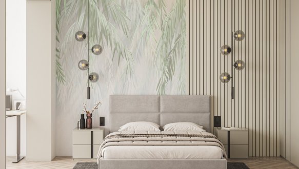 Ліжко м'яке двоспальне Шик Галичина Лайт 1