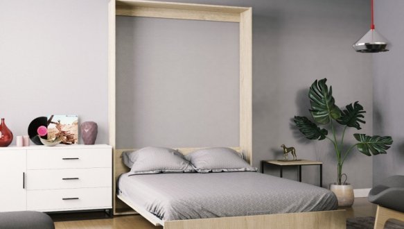 Кровать двуспальная шкаф трансформер Art in Head Mitra / Митра 140 см 32