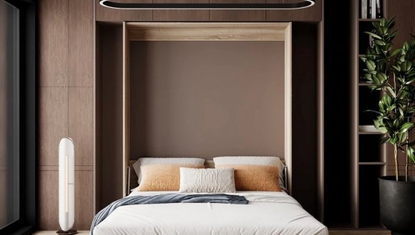 Кровать двуспальная шкаф трансформер Art in Head Mitra / Митра 160 см 6