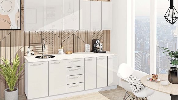 Кухонний комплект Фарбований високий глянець 2,1 м